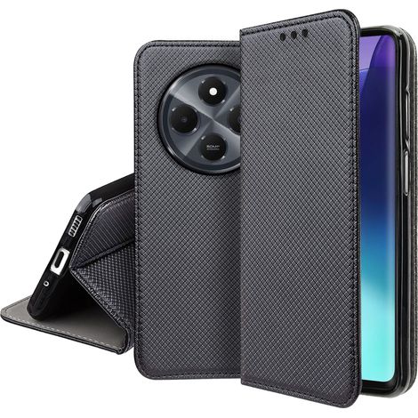 Custodia per Xiaomi Redmi 14C SMART MAGNET CASE WALLET CHIUSO + VETRO PROTETTIVO (1/5)
