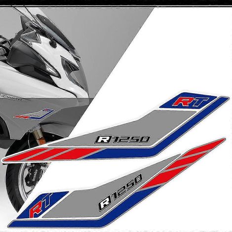 Autocollants R 1250 RT pour BMW R1250RT R1250 : protections latérales, valises, coffre, genoux, réservoir, emblème, logo – R1250RT (Bleu) 1 (1/5)