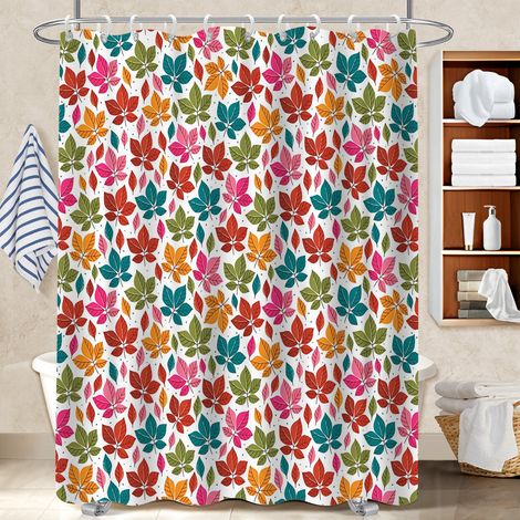 Rideau polyester pour douche 180x180 Élégant polyester pour salle de bain pour mobi (1/5)