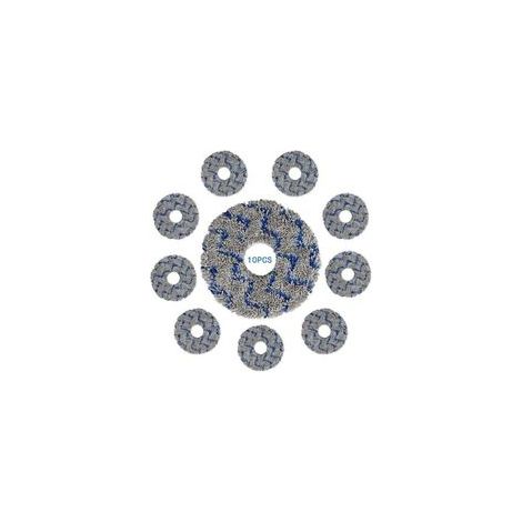 (10 pièces) Tampons de vadrouille lavables et réutilisables pour ECOVACS DEEBOT X1 OMNI/ X1 PRO OMNI/ X1 TURBO/ X1 PLUS/T10 OMNI/ T10 TURBO, lingettes anti-taches fortes en microfibre (1/4)