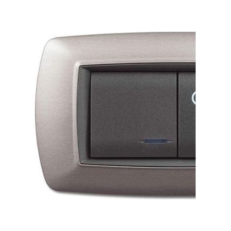 Placca Mylife 4 Mod. Acciaio Satinato (Elettrocanali Cod. Ecl2984As)