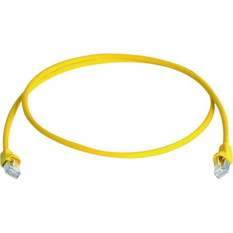 Câble de raccordement réseau informatique RJ45 Telegärtner 100009131 CAT 6a S/FTP jaune 20.00 m Y628791 (1/4)