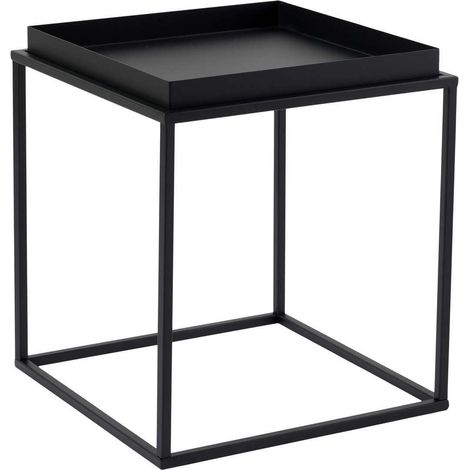 Tavolino in metallo "Koala" 45 x 45 x 52 cm - Nero (1/5)