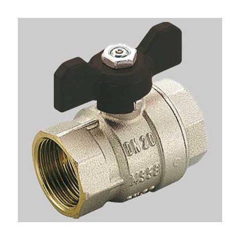 VALVOLE A SFERA PASSAGGIO TOTALE FF FARFALLA ALLUMINIO  1/2 PN 50     TIEMME