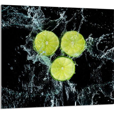 PANNELLO IN VETRO PER CUCINA 65x60 Limone (1/5)