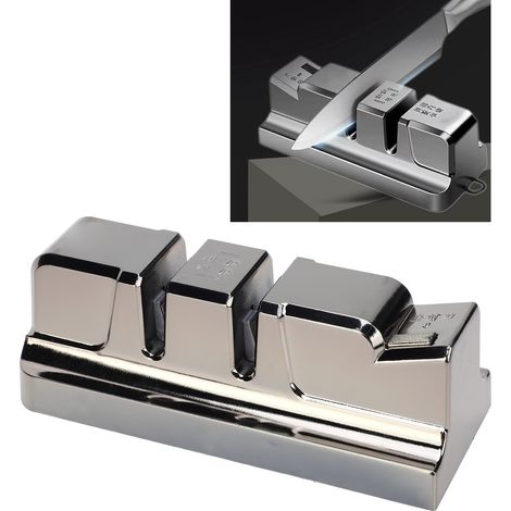Diamant-Schärfstein für Küchenmesser, Scheren, Hackmesser, Obstmesser und Haushaltsmesserschärfer (1/5)