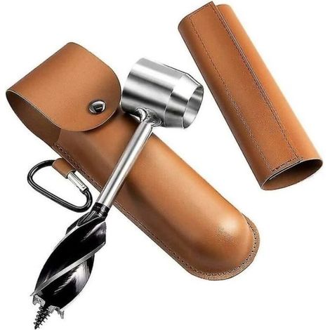 Hand Drill for Woodworking, Manual Survival Drill, Jungle Camping Hand Drilling Tool (1/3)