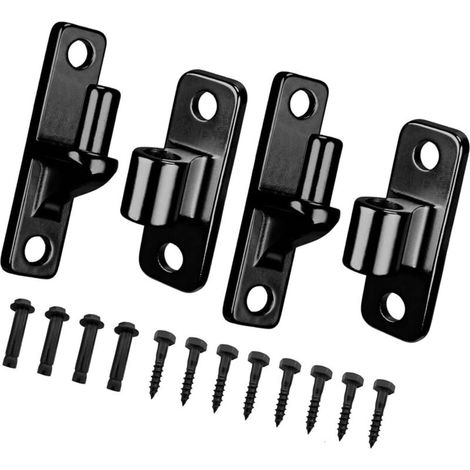 Set mit 4 robusten, wandmontierten Torbändern aus Edelstahl für Hof- und Scheunentore einfach zu montierende Zauntorbänder