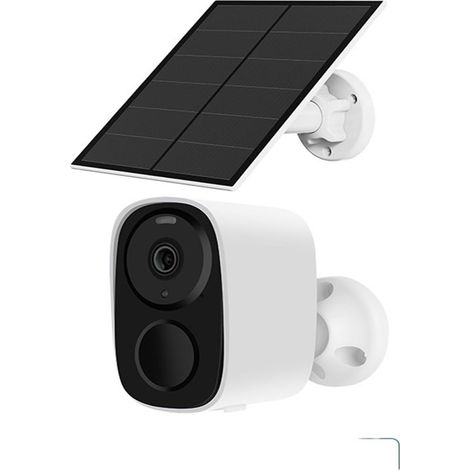 Caméras pour la sécurité à domicile Caméra Solaire Sans Fil Domestique, 2MP, Faible Consommation D'énergie De La Batterie, Extérieur Étanche Sans Prise avec détection de mouvement(CB54-TZ+battery+sola (1/5)