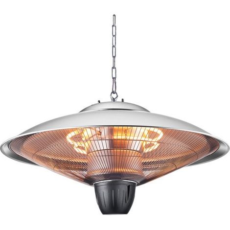 Calefactor Exterior Colgante Koel 2000w Plata 2potencias Ip34 100x60x60 Cm (1/2)