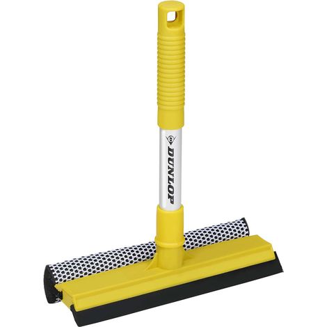 Raclette Vitre avec Laveur DUNLOP 25x20cm - Nettoyage Vitres Facile & Efficace,  Raclette Voiture & Maison,  Manche Ergonomique