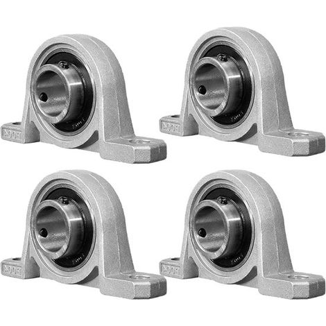 Cuatro rodamientos de 20 mm con soportes,rodamientos de acero inoxidable,acero,20 mm (1/5)