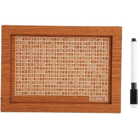 Tirelire en bois Cash Vault - Boîte à billets en bois portable - Idéale pour les amis (1/4)