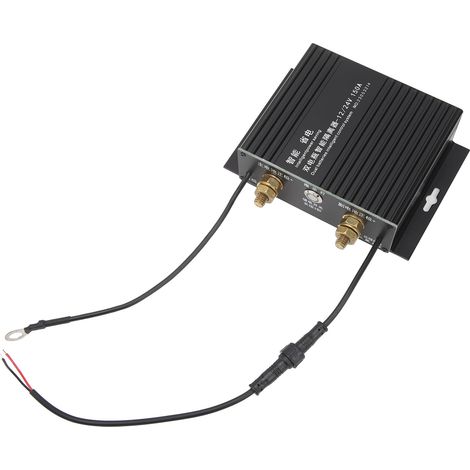 Isolateur de batterie double 150 A 12 V 24 V avec relais intelligent à LED clignotant sensible à la tension pour camping-car, véhicule tout-terrain, bateau, yacht, voiture (1/5)