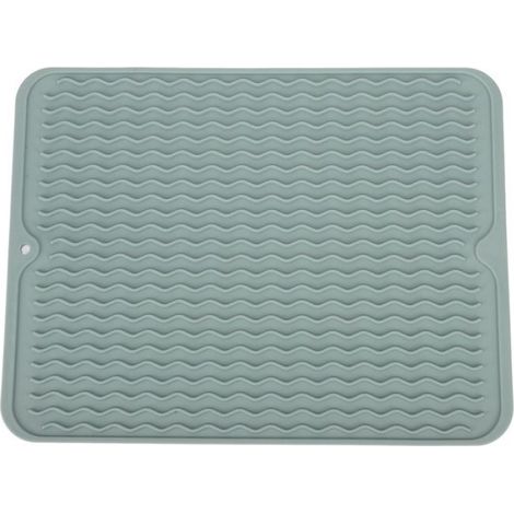 Tapis d'égouttage - - Caoutchouc souple - Antidérapant - Résistant à la chaleur - Vert (1/5)