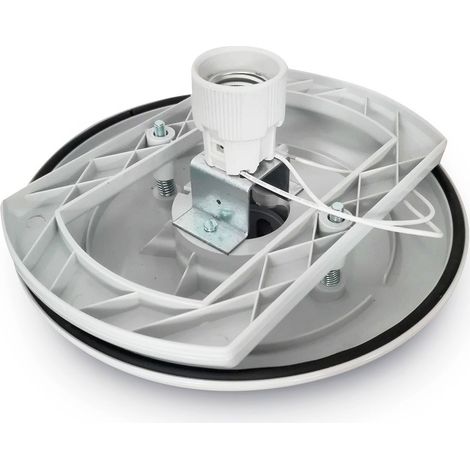 Base gris de policarbonato para bola E40 (1/3)