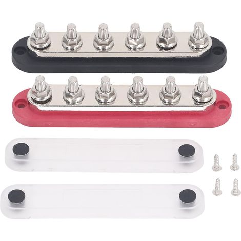 Bloc de distribution électrique marin 12 V 48 V 300 A avec couvercle – Boîtier de répartition pour système électrique voiture bateau camion – Protection surcharge court-circuit (1/5)