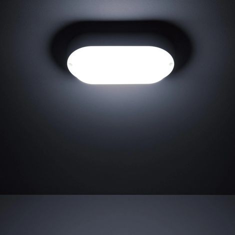 Plafoniera LED 15W Ovale per Esterni 85x173 mm IP65 Hublot White 6500K Bianco Freddo (1/5)