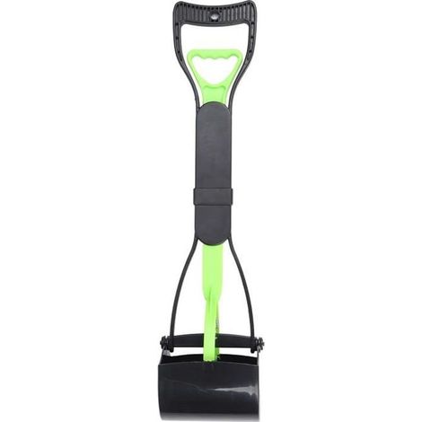 FUROKOY Pelle à caca à mâchoire longue Pet Pooper Longue Poignée Jaw Poop Scoop Clean Pick Up Dog Cat Waste Picker Vert + noir (1/4)