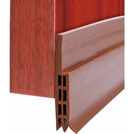 VURAHOME - Joint d'étanchéité pour bas de porte, 100 x 4 cm pour bas de porte adhésif, joint en silicone souple, adhésif pour passage d'air, isolation phonique étanche, anti-cafard de souris (1 pièce, (1/5)