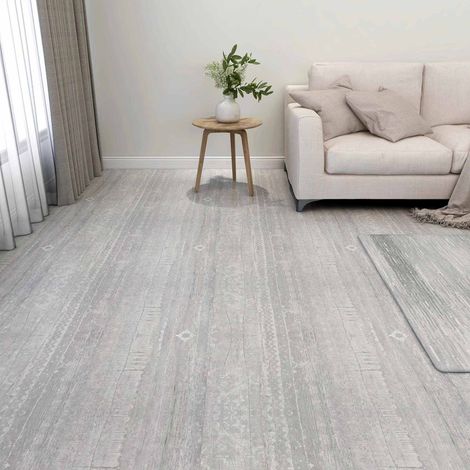 Bodenplanken 55 pcs Grau 5,11 m² PVC