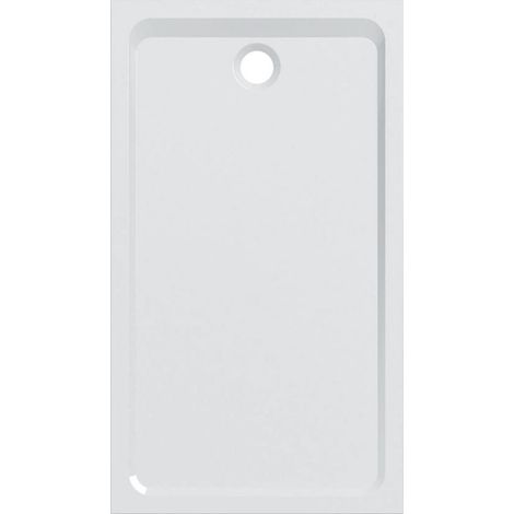 Geberit – Receveur de douche à encastrer extra-plat 100 x 80 cm – Blanc brillant rectangulaire – Installation facile sans bonde – Pour chantiers humides (1/3)
