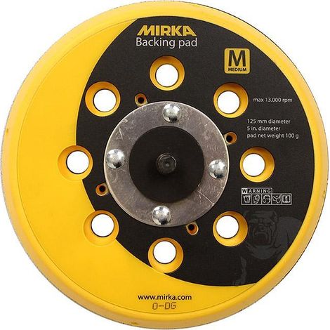 Net-Teller Ø125 mm Klettverschluss MIRKA 28 Löcher medium - 8292502011