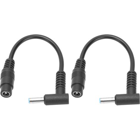 Câble d'alimentation 5.5x2.1mm vers 4.5x3.0mm pour PC portable HP - 2 pièces (1/5)