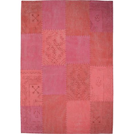 Tappeto Lyrical 200 Patchwork in Cotone Blu e Grigio (1/4)
