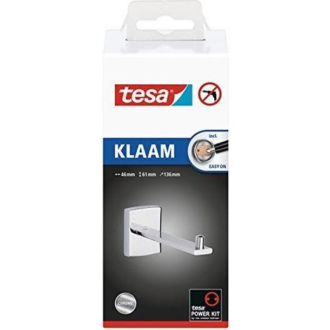 Tesa Klaam dispensador de papel higiénico cromado diseño minimalista