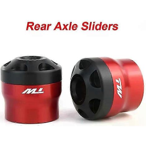 Protections de fourche et d'axe de roue avant ou arrière pour motos YAMAHA TW 125 1998-2004, TW200 1987-2024 et DT 125 2002-2006, 2007 et 2008 (1/5)