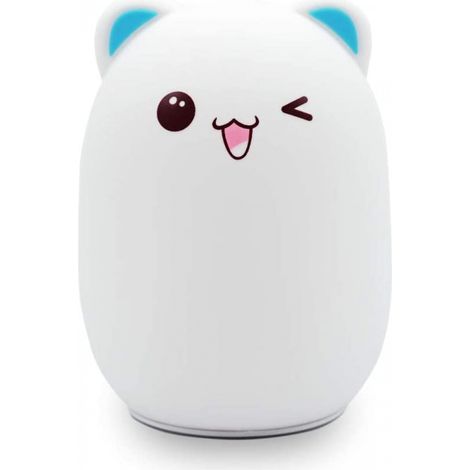 Filiyano – lampe de chevet rechargeable – Veilleuse LED pour enfants, lampe de chevet rechargeable USB en silicone souple, veilleuse à couleurs (1/4)