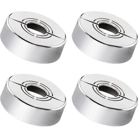 Rosette per miscelatore doccia, set da 4, realizzate in ABS di alta qualità – Ø 20 / 25 / 33 mm – Installazione rapida senza attrezzi