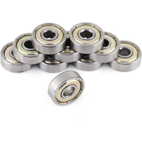 10 Stück metallgekapselte, langlebige und vielseitig einsetzbare Miniatur-Kugellager aus Kohlenstoffstahl 626ZZ (6x19x6mm) (1/5)