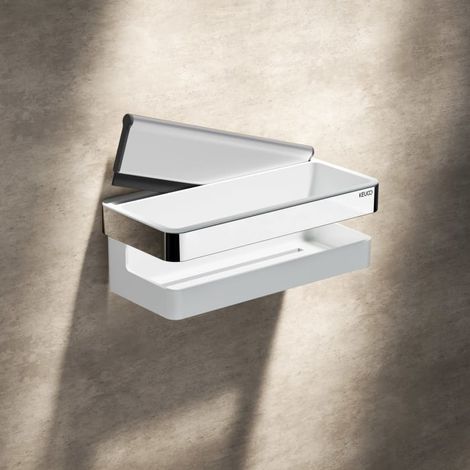 Keuco VIA23 Duschablage mit integriertem Glasabzieher (1/5)