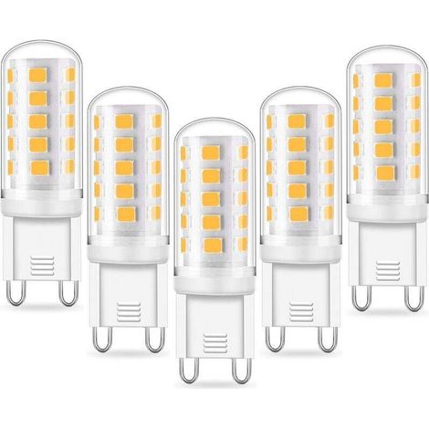 TTIO G9 LED-Lampe – 5 W, entspricht 33 W/40 W G9 Halogenlampe, 420 lm, Minilampe, Kaltweiß 6000 K, flimmerfrei, AC 220–240 V, nicht dimmbar, 5er-Pack [Energieklasse A+]