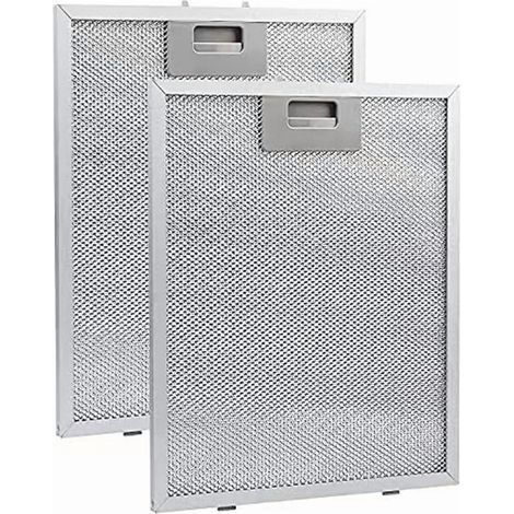 Lot de 2 filtres de ventilation de remplacement pour hotte de cuisinière 12.01 x 10.51 pouces écran à graisse en maille métallique