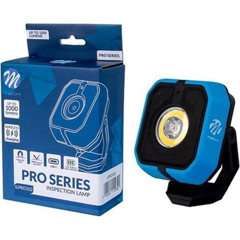 SPOT LED AIMANTE RECHARGE RAPIDE PAR INDUCTION ET USB-C 1000 LUMENS
