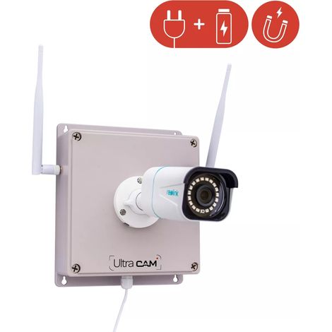 Contrôleur 4G (aimanté avec batterie) + Caméra 4K / Intelligente / Vision nocturne 30m / IP66 + Carte SD (UltraCAM) (1/5)