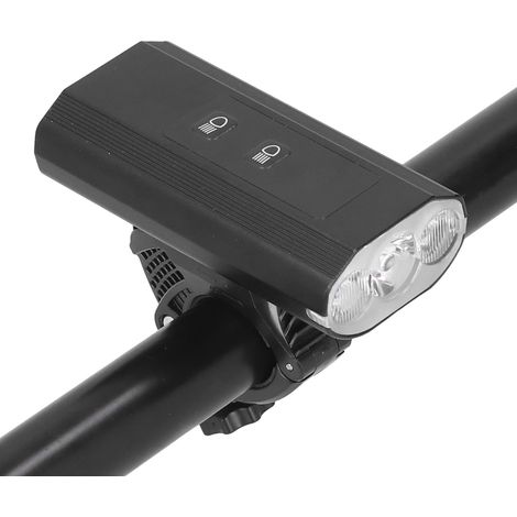 Verstellbarer 3-LED-Fahrradscheinwerfer mit Fern-/Nahlicht, integriertem Akku, USB-Ladeanschluss, Akkuanzeige, Mountainbike-Beleuchtung (1/5)