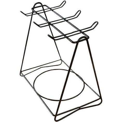 Étagère de rangement en métal, porte-tasses à thé, porte-tasses à café, support pour tasses et soucoupes, rangement de comptoir pour tasses, verres et porte-gobelets.-Black