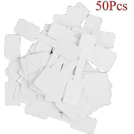 50/100 étiquettes de prix vierges pour colliers et bagues, étiquettes autocollantes en papier Hfmqv-50Pcs (1/5)