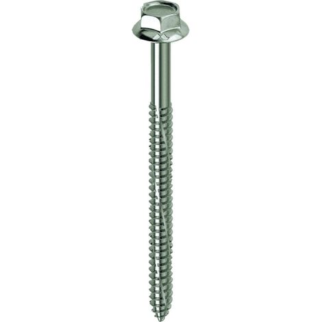 Mustad 100 pz Kovervit BS viti autofilettanti testa esagonale   6x80 mm (1/2)