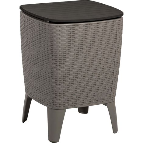 WELLHOME MOBILIARIO & DECORACIÓN Mesa auxiliar para exterior con enfriador de bebidas (1/5)