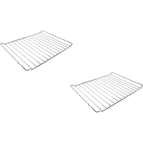 2 PZ SMEG GRIGLIA FORNO CM.44 X 34 ACCIAIO CROMATO INOX RICAMBI 844090739 GF 14 (1/2)