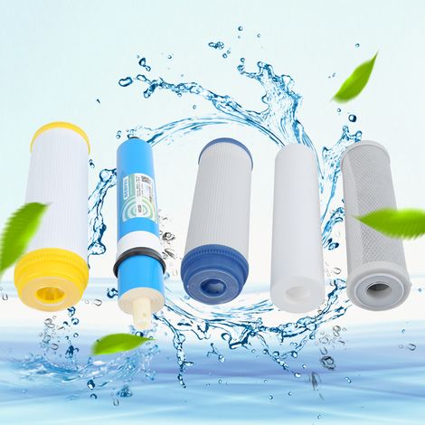 Universelles 5-stufiges Wasserfilter-Kartuschen-Ersatzzubehör für Wasserreiniger (1/5)