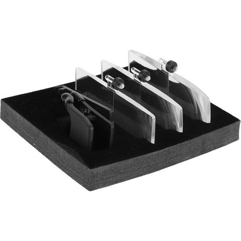GARRYFIZH Loupe à lunettes à pince avec étui en plastique et grossissement 1,5x 2,5x 3,5x (1/5)