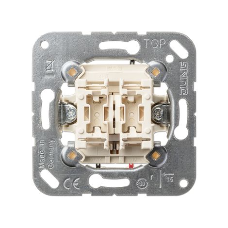 Doble interruptor para persianas con enclavamiento JUNG 509 VU