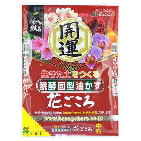 Hanagokoro giapponese, NPK 4-5-2 (500 g) size M, concime universale granulare per bonsai (1/2)