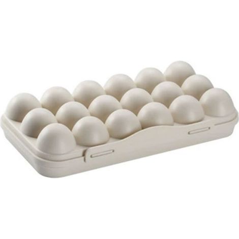 Porte-œufs pour réfrigérateur, boîte de rangement pour 18 œufs, boîte de conservation des œufs frais pour réfrigérateur (1/4)